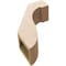 Ekena Millwork 5-inch W x 12-inch D x 16-inch H Del Monte Rough Cedar Woodgrain TimberThane Knee Brace, Primed BRCUR05X12X16DELRCPR - alternate 2
